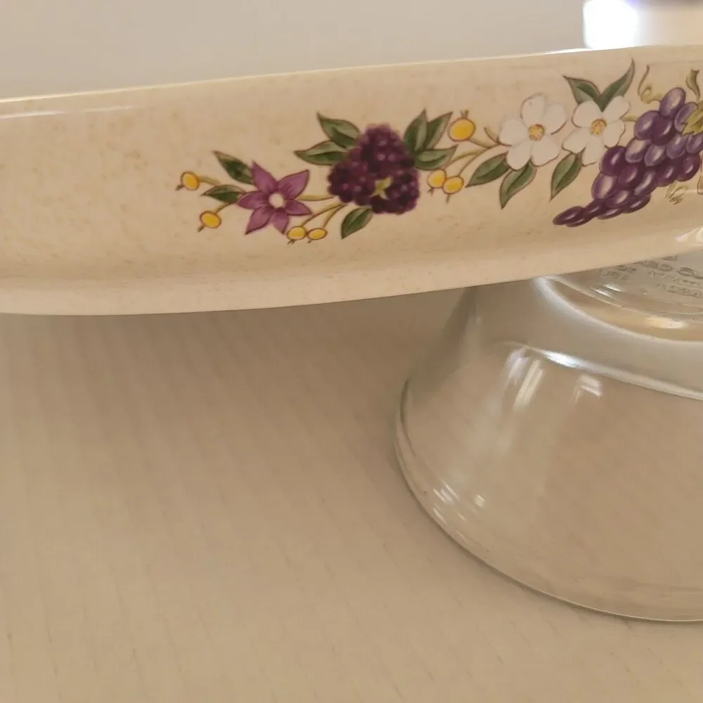 Vintage LENOX TemperWare "Summer Harvest" Fruit Oval Roaster Platter Dish 15" - Picture 4 of 11